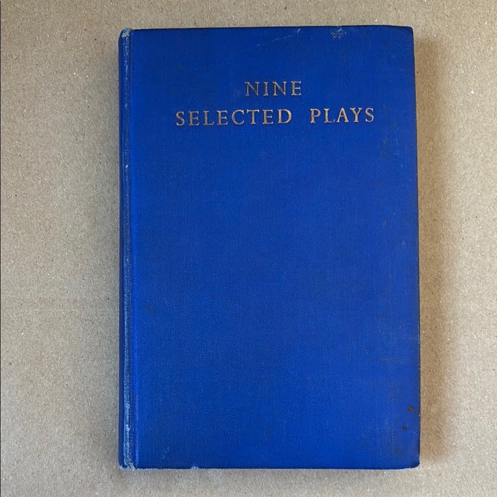 Blue Hardcover Book - Nine Selected Plays